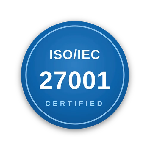 ISO/IEC 27001 certified