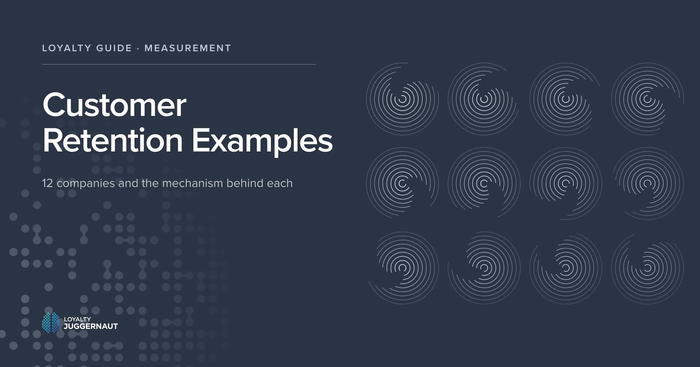 Cover of the guide: Customer Retention Examples: 12 Companies and the Mechanism Behind Each