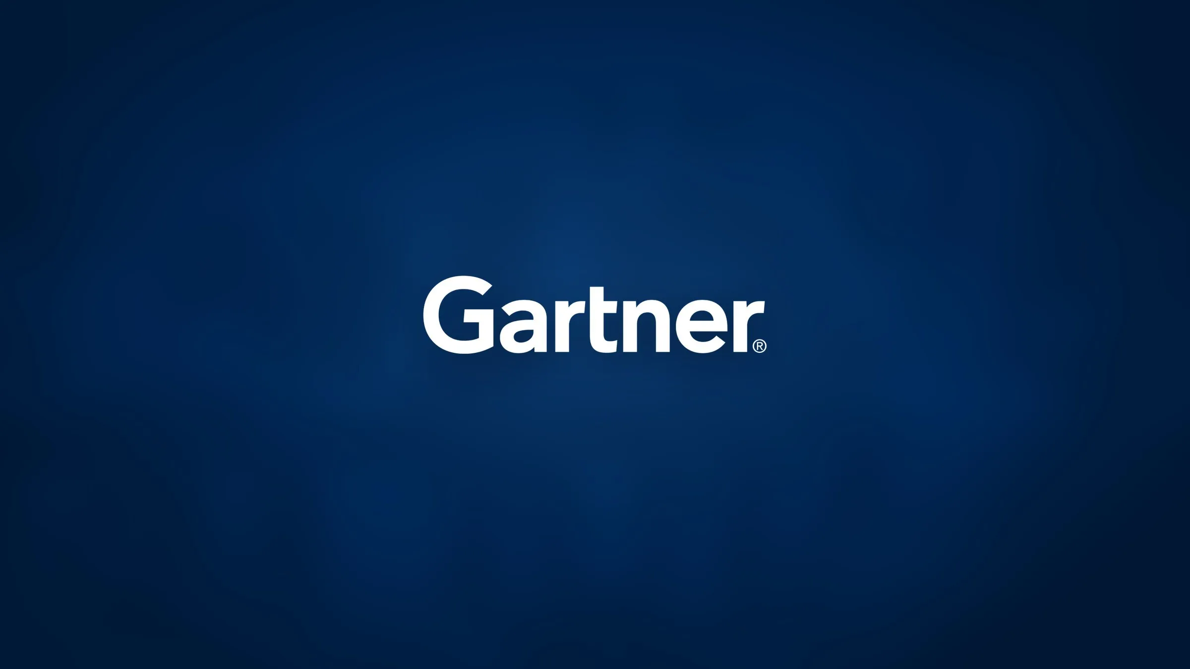 The Gartner logo on Gartner blue