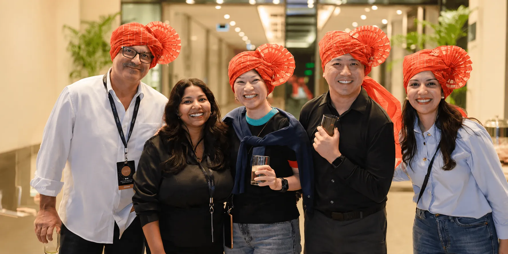 Loyalty Juggernaut team members at a company celebration
