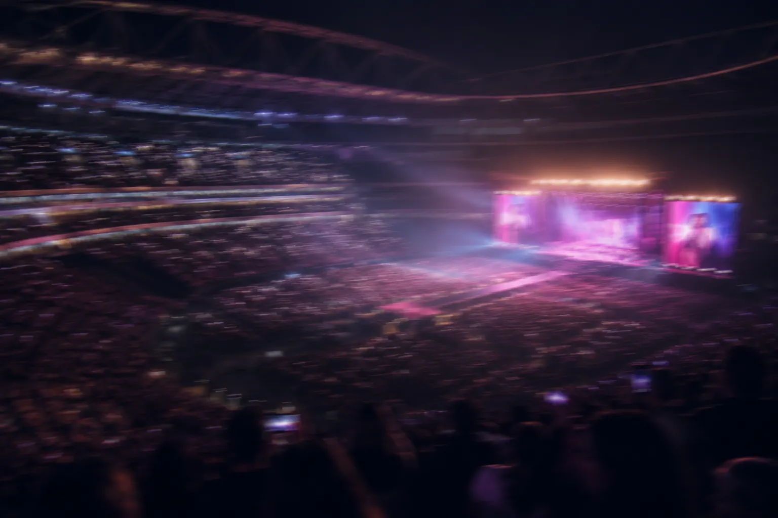 Magenta Moments members celebrating Deutsche Telekom's loyalty program at a stadium.